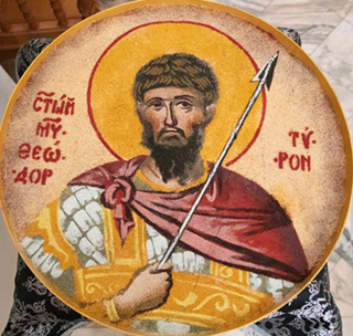Освящение колива в монастыре