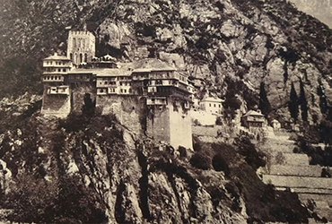 Монастырь Дионисиат, фото XIX века