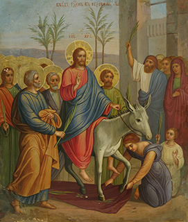 Вход Господень в Иерусалим, икона